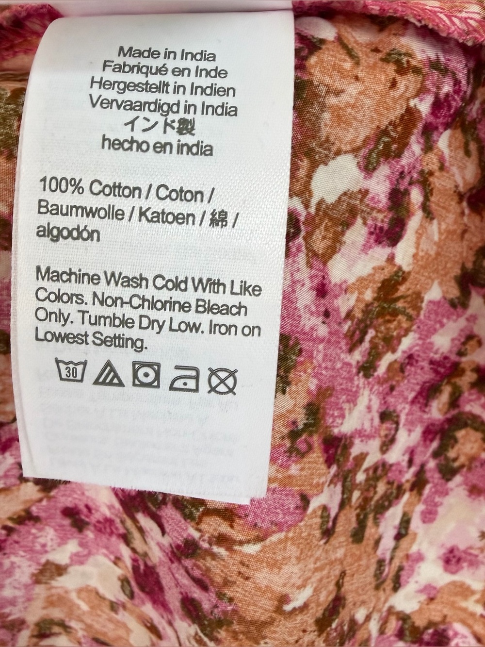 J. Crew Smocked Puff Sleeves Pink and Orange Floral dress - Picture 7 of 7